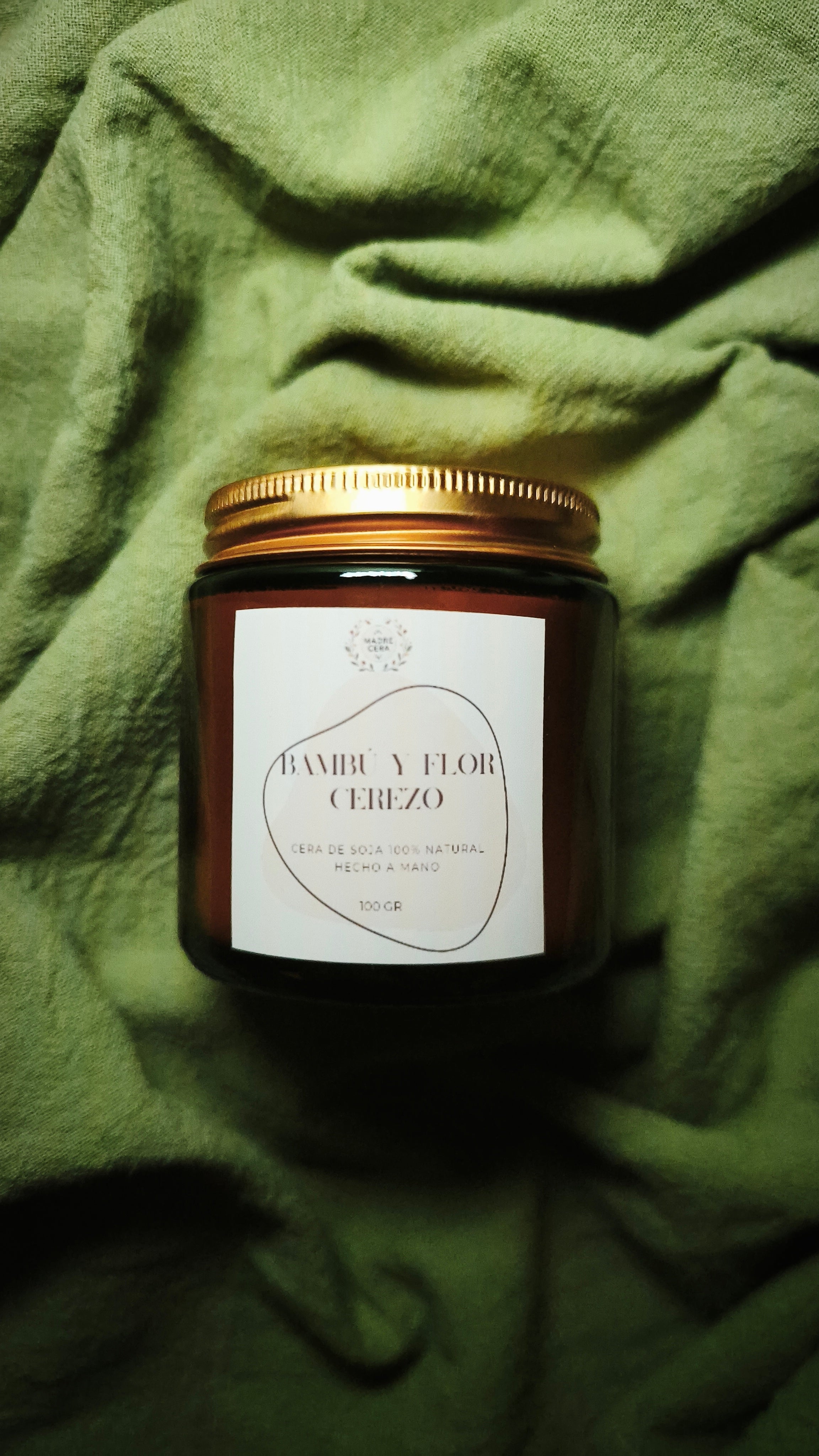 Vela Bambú y Flor de Cerezo - MADRE CERA